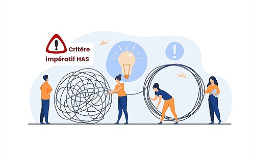 Illustration décrivant un plan de gestion de crise en HAS